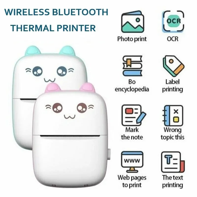 Mini Impresora Térmica Portátil - Bluetooth